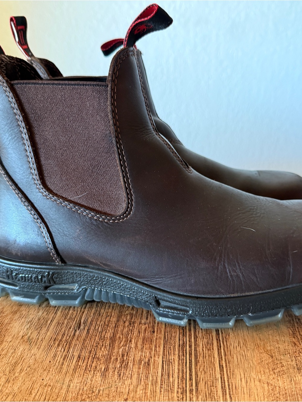 Redback Boots Brown Leather Chelsea Work Boot - Worn Once